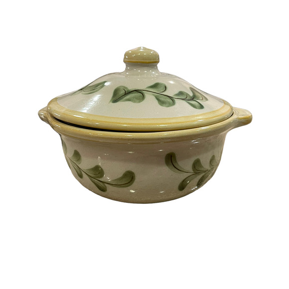 Louisville‎ Stoneware 9.5" Casserole Covered Dish w Lid Round Multicolor Flower - Picture 6 of 9
